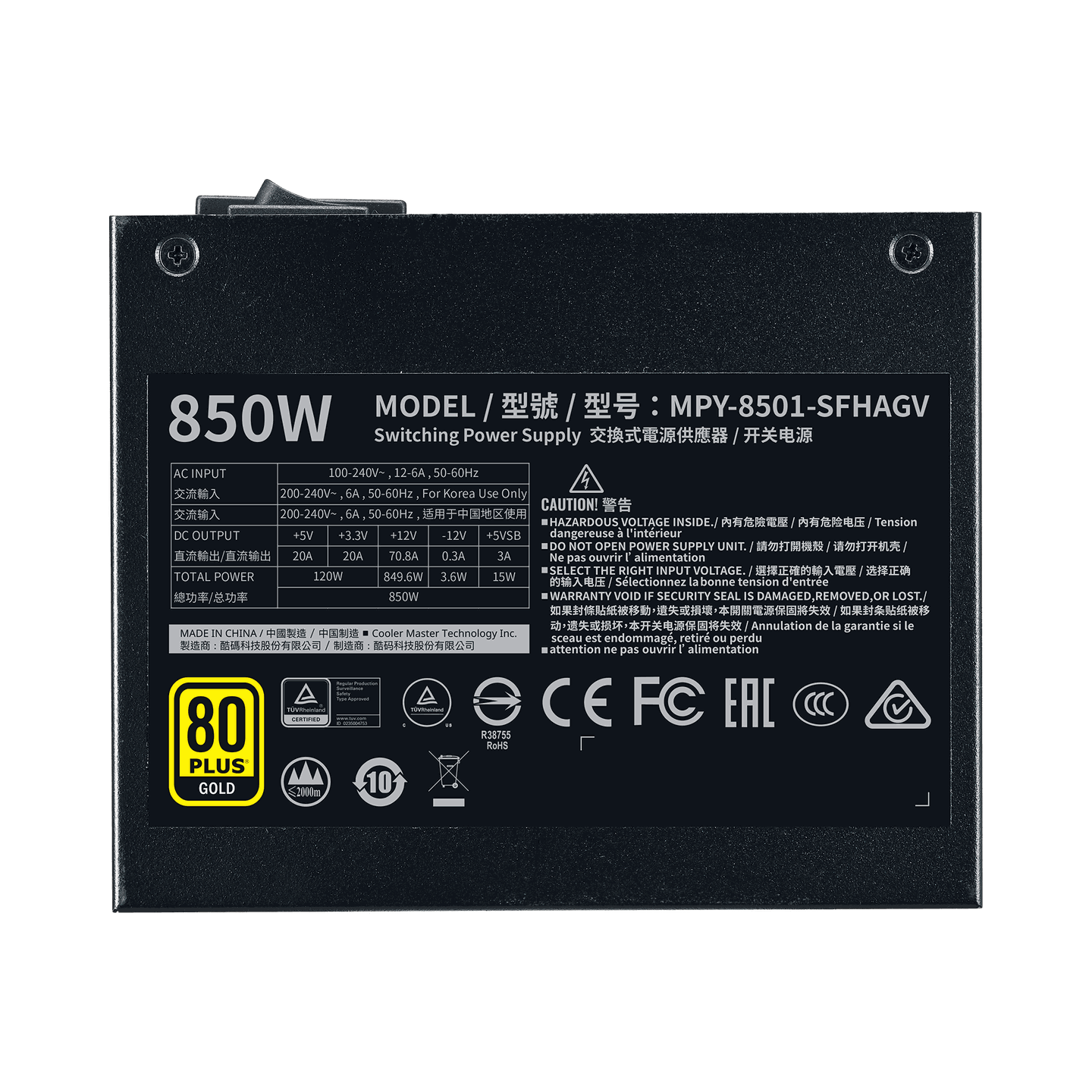 COOLER MASTER V850 SFX GOLD 80 PLUS GOLD SMPS
