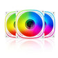 ANT ESPORTS Spectraflow ARGB White Cabinet Fan (Triple Pack)