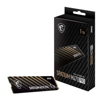 MSI SPATIUM M470 PRO PCIE 4.0 NVME M.2 1TB SSD