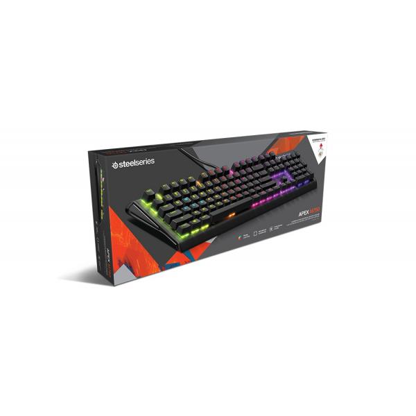 STEELSERIES Apex 750 Full Size Mechanical Wired Gaming Keyboard ( Black ) ( QX2 / Clicky Red Switch )
