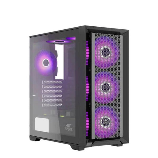 ANT ESPORTS SX7 ARGB ATX Mid Tower Cabinet (Black)