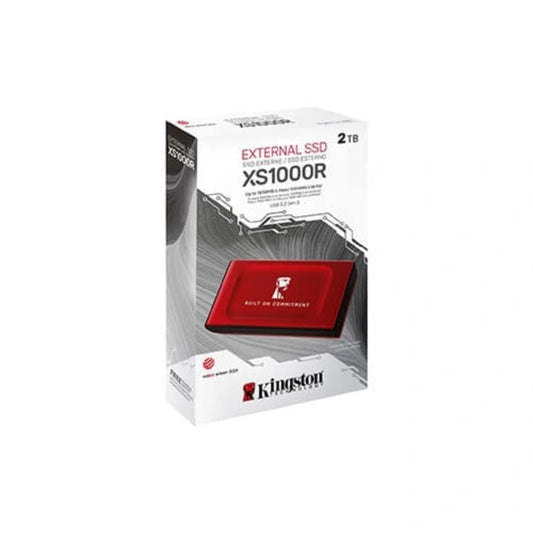 KINGSTON XS1000 2TB USB Gen2 External Solid State Drive ( SSD ) ( RED ) - Mehta Brothers Shop