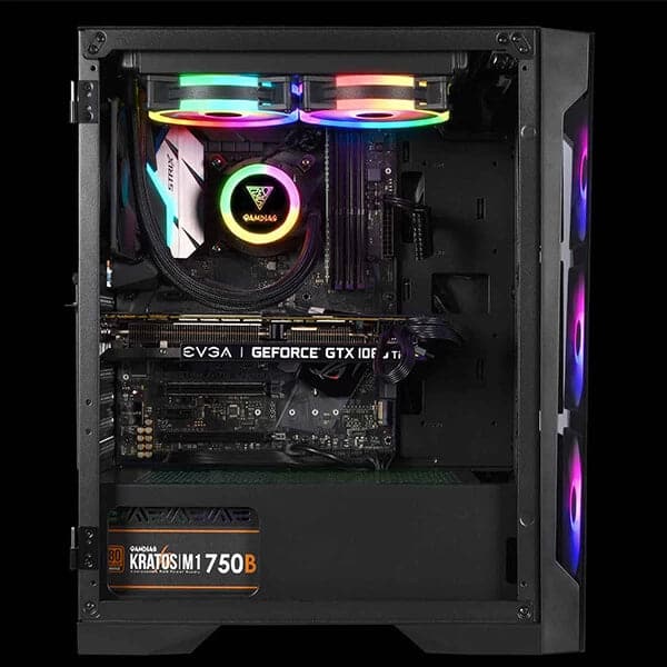 GAMDIAS Talos E2 Elite ARGB ATX Mid Tower Cabinet (Black)