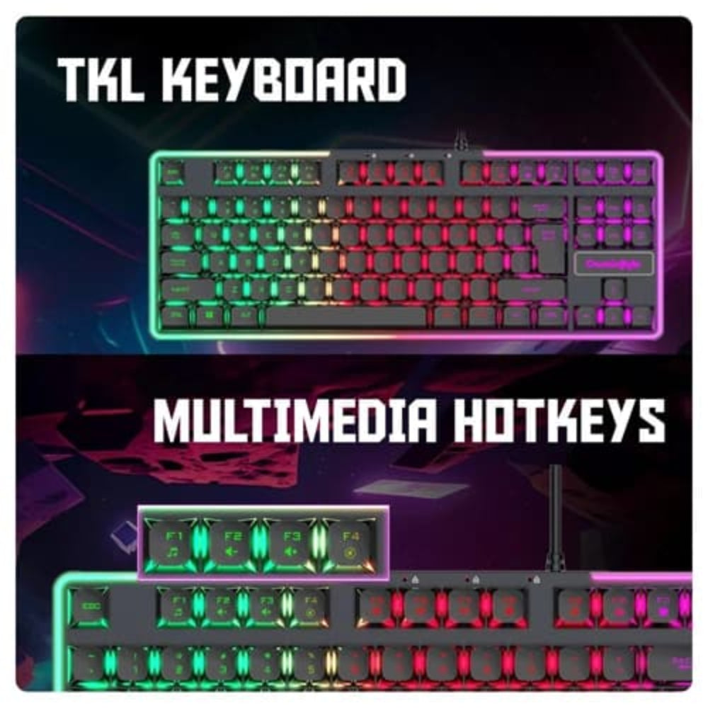 COSMIC BYTE CB-GK-20 Styx Tenkeyless RGB Wired Membrane Gaming Keyboard ( Black ) ( Membrane Switch )