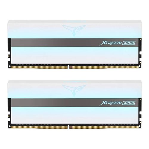 TEAMGROUP T-Force XTREEM ARGB 16GB ( 8GB x 2 ) 3600MHz DDR4 RAM ( White ) ( CL18 )