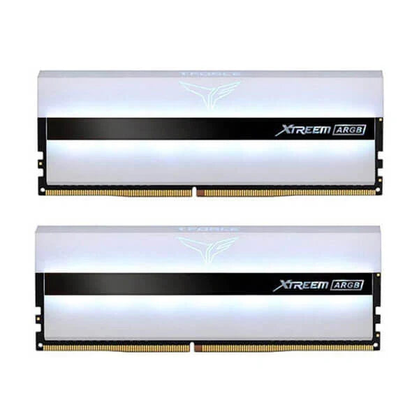 TEAMGROUP T-Force XTREEM ARGB 32GB ( 16GB x 2 ) 3600MHz DDR4 RAM ( White ) ( CL18 )