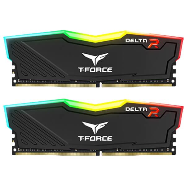 TEAMGROUP T-Force Delta RGB 32GB ( 16GB x 2 ) 3200MHz DDR4 RAM ( Black )