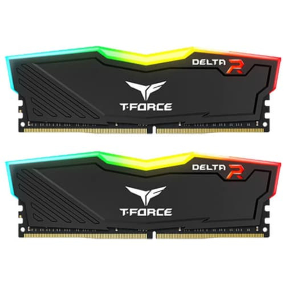 TEAMGROUP T-Force Delta RGB 32GB ( 16GB x 2 ) 3200MHz DDR4 RAM ( Black ) ( CL16 )