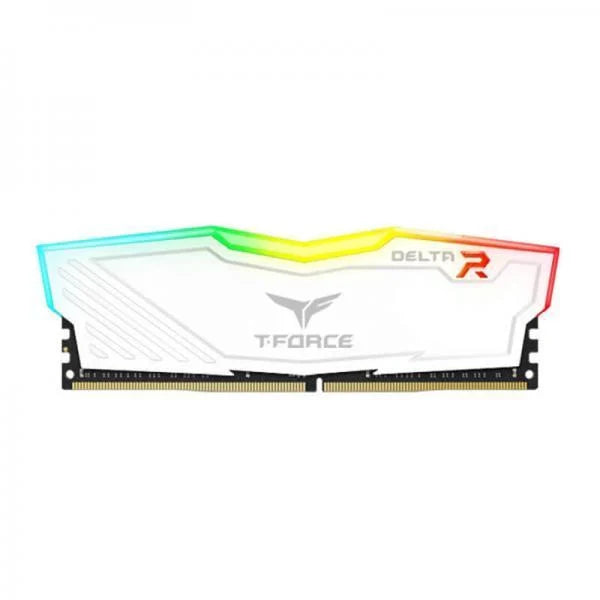 TEAMGROUP T-Force Delta RGB 16GB ( 8GBx2 ) 3600MHz DDR4 RAM ( White ) ( CL18 )