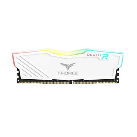 TEAMGROUP T-Force Delta RGB 32GB ( 32GB x 1 ) 3600MHz DDR4 RAM ( White ) ( CL18 )