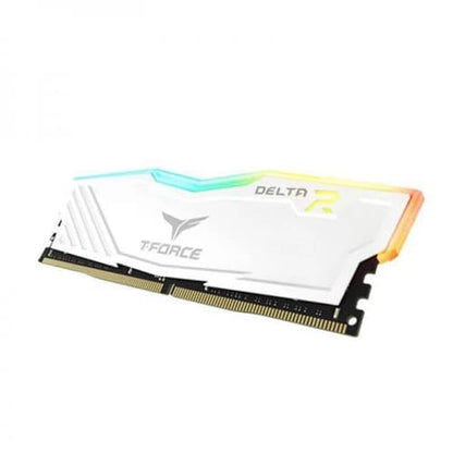 TEAMGROUP T-FORCE DESKTOP RAM DELTA RGB 8GB (8GBX1) DDR4 3200MHZ (WHITE)