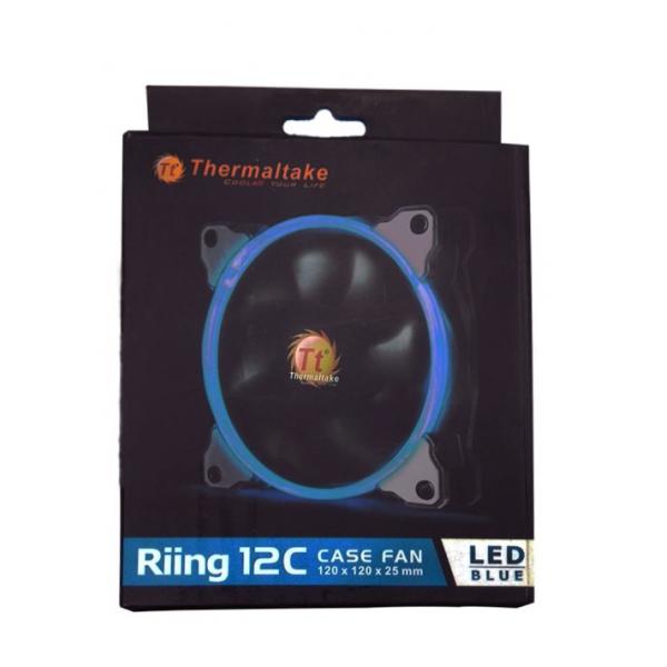 THERMALTAKE Riing 12 120mm RGB Blue LED Cabinet Fan (Black) (Single Pack)