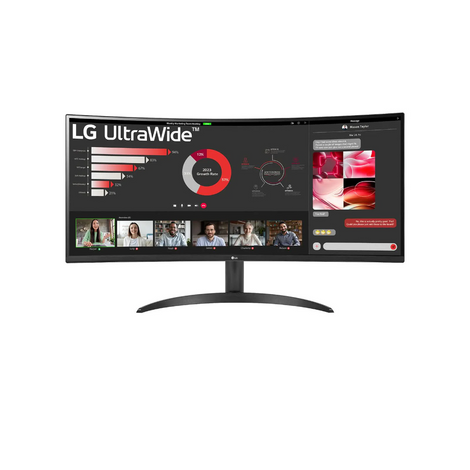LG 34WR50QC-B 34 Inch 2K QHD 100Hz VA Panel 99% SRGB 5MS AMD Freesync Curved Gaming Monitor