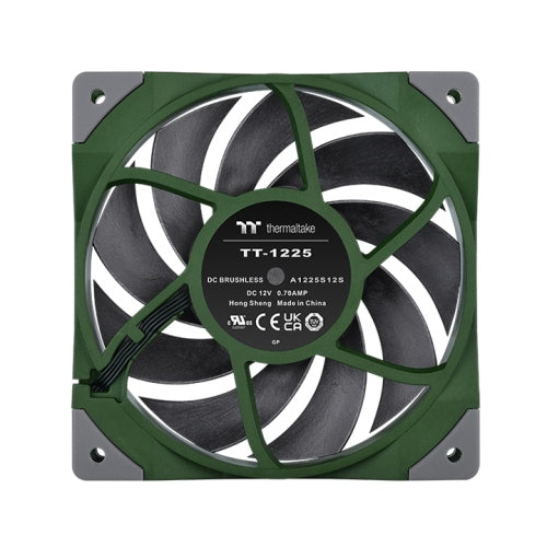 THERMALTAKE ToughFan 12 High Static 120mm Non-RGB Cabinet Fan (Racing Green) (Single Pack)