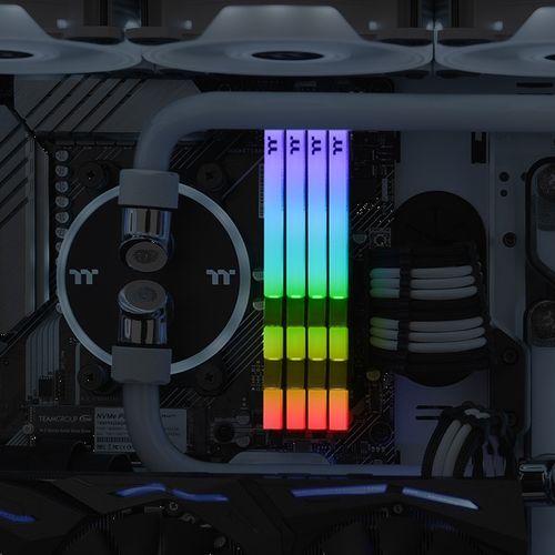 THERMALTAKE Toughram RGB 16GB ( 8GB x 2 ) 3200MHz DDR4 RAM ( White ) ( CL16 )