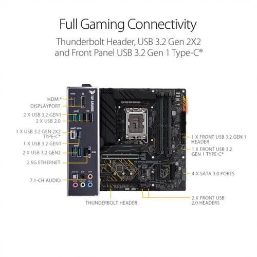 ASUS TUF Gaming B660M Plus DDR4 Intel Motherboard