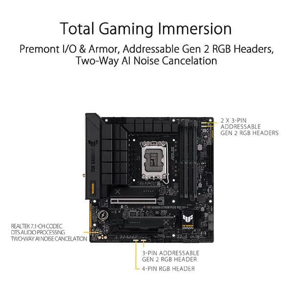 ASUS TUF Gaming B760M-Plus Wifi DDR4 Intel Motherboard