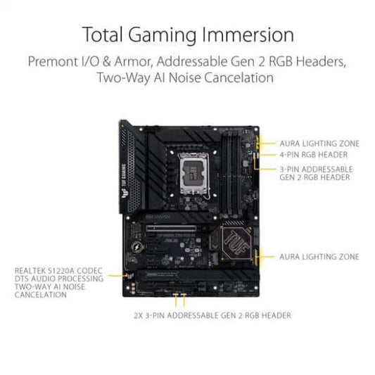 ASUS TUF Gaming Z790 Plus DDR4 Intel Motherboard