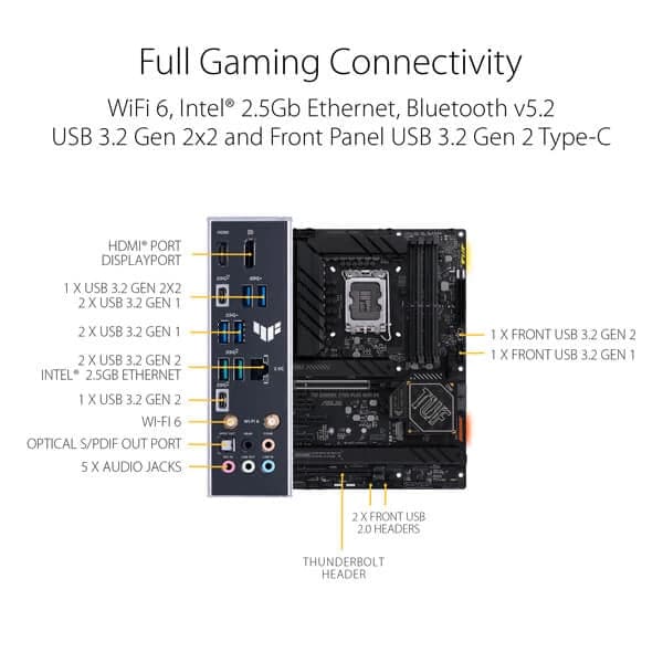 ASUS TUF Gaming Z790 Plus Wifi DDR4 Intel Motherboard