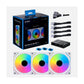 LIAN LI UNI SL Infinity 120 120mm ARGB Cabinet Fan (White) (Triple Pack)