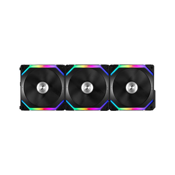 LIAN LI Uni Fan SL120 120mm ARGB Cabinet Fan (Black) (Triple Pack)