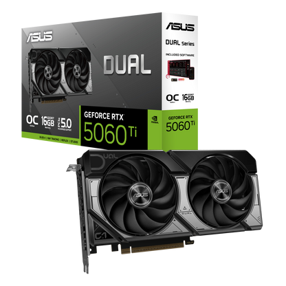 ASUS DUAL GEFORCE RTX 5060 TI 16GB GDDR7 OC EDITION