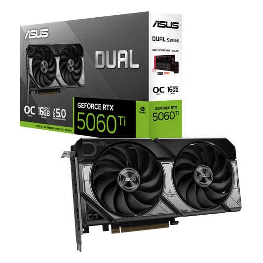 ASUS DUAL GEFORCE RTX 5060 TI 16GB GDDR7 OC EDITION