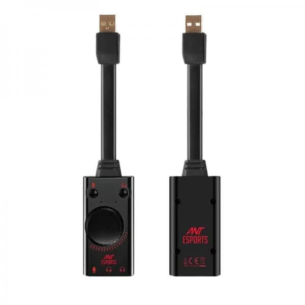 ANT ESPORTS 7.1 USB Sound Card (Black)