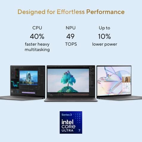 ASUS Zenbook S 14, Intel AI Powered Laptop, Intel Core Ultra 7 355, 16GB, 512GB, Intel Graphics, 35.56 cm (14) OLED Touch 3K, Windows 11 Home, Office Home 2024 + M365 Basic (1 Year Validity) UX5406AA-SU361WS