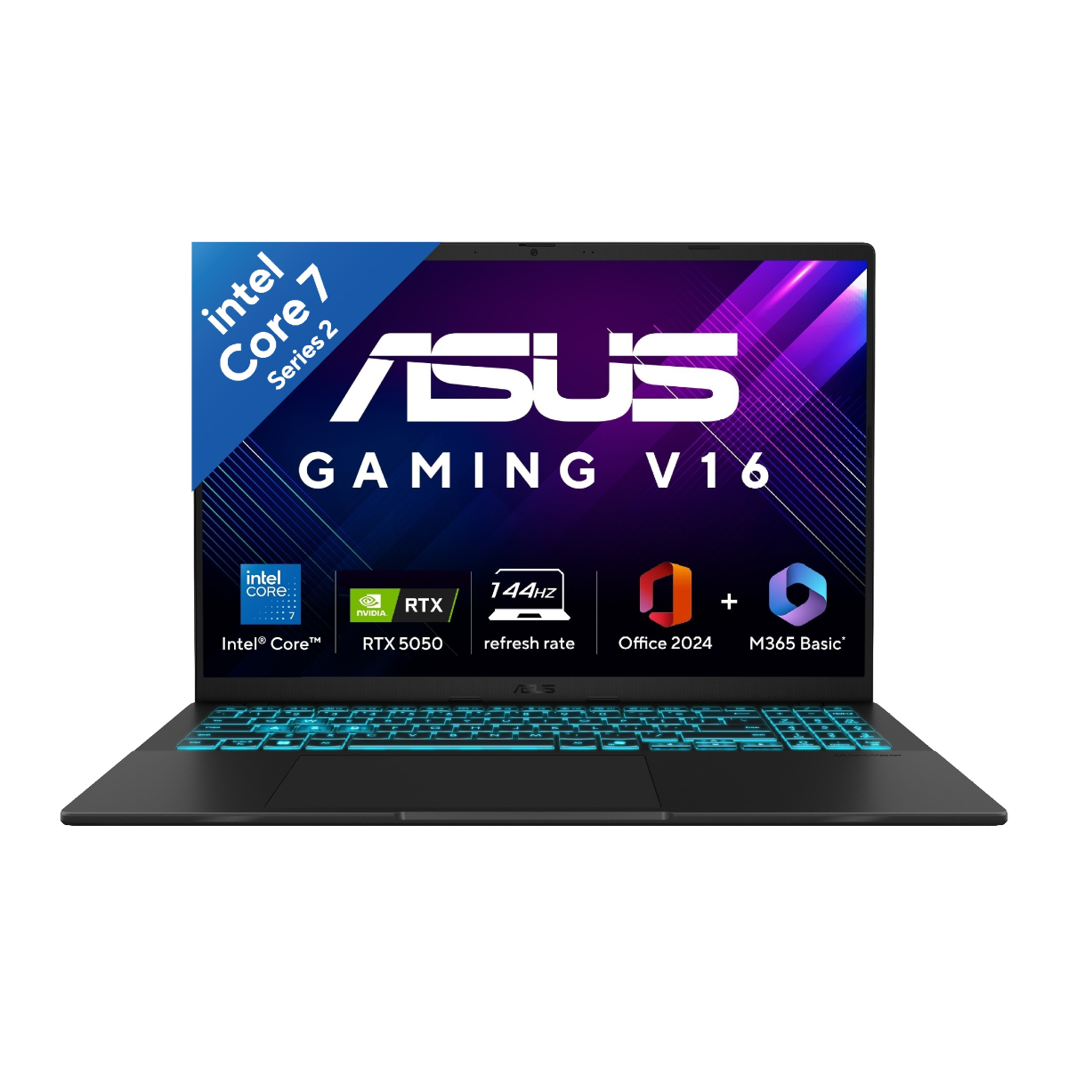 ASUS V16 V3607VH-RP038WS [CORE7-240H/16GB/512GB SSD/WIN11 HOME+MS24/16.0"/8GB-RTX5050 GRAPHICS/1 YEAR(S)/BLACK]