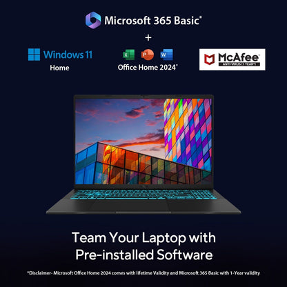 ASUS V16 V3607VH-RP038WS [CORE7-240H/16GB/512GB SSD/WIN11 HOME+MS24/16.0"/8GB-RTX5050 GRAPHICS/1 YEAR(S)/BLACK]