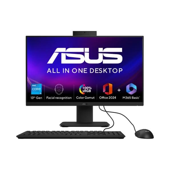 ASUS AIO, All In One PC, Intel Core i5-13420H (16GB/512GB/Intel UHD Graphics/60.45 cms (23.8) FHD/Windows 11 Home/Office Home 2024 + M365 Basic (1 Year Validity) V440VA-KBPC043WS
