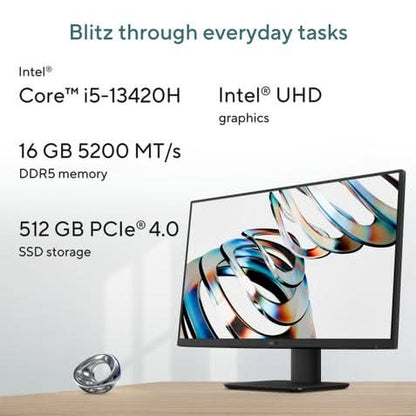 ASUS AIO, All In One PC, Intel Core i5-13420H (16GB/512GB/Intel UHD Graphics/60.45 cms (23.8) FHD/Windows 11 Home/Office Home 2024 + M365 Basic (1 Year Validity) V440VA-KBPC043WS