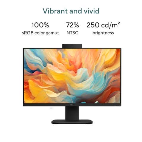 ASUS AIO, All In One PC, Intel Core i5-13420H (16GB/512GB/Intel UHD Graphics/60.45 cms (23.8) FHD/Windows 11 Home/Office Home 2024 + M365 Basic (1 Year Validity) V440VA-KBPC043WS