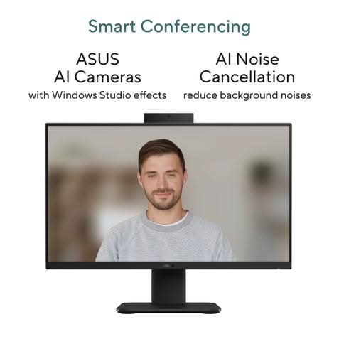 ASUS AIO, All In One PC, Intel Core i5-13420H (16GB/512GB/Intel UHD Graphics/60.45 cms (23.8) FHD/Windows 11 Home/Office Home 2024 + M365 Basic (1 Year Validity) V440VA-KBPC043WS