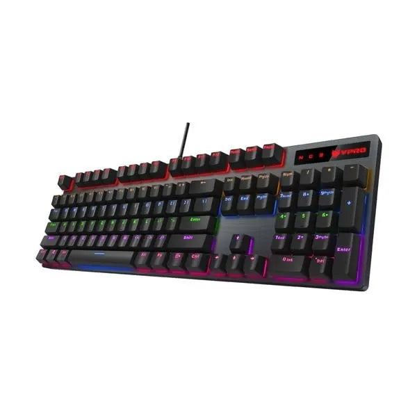 RAPOO V500 Pro RGB Semi Mechanical Full Size Gaming keyboard ( Black )