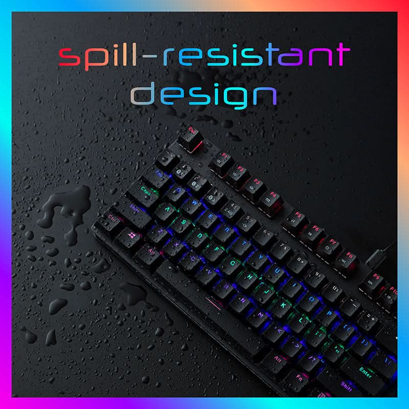 RAPOO V500 PRO MECHANICAL GAMING KEYBOARD (BLACK)