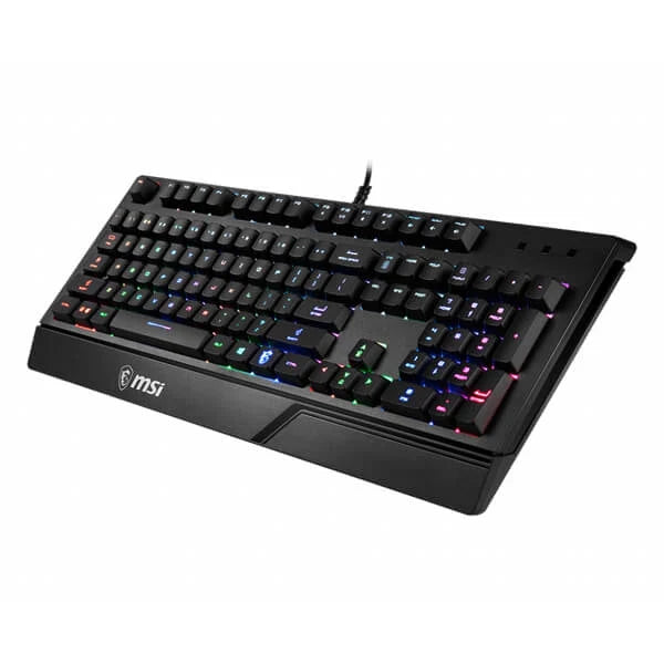 MSI Vigor GK20 RGB Full Size Membrane Wired Gaming Keyboard ( Black )