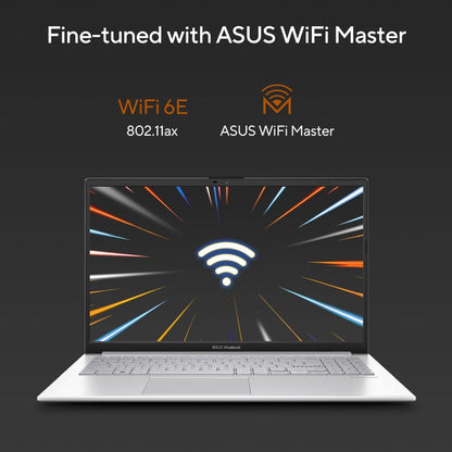 ASUS VIVOBOOK GO 15 AMD RYZEN 5 7520U / 16GB LPDDR5 / 512GB PCIE 3.0 SSD / 15.6-INCH / FHD (1920 X 1080) 16:9 /COOL SILVER /WIN 11 HOME / MS OFFICE LAPTOP E1504FA-NJ541WS