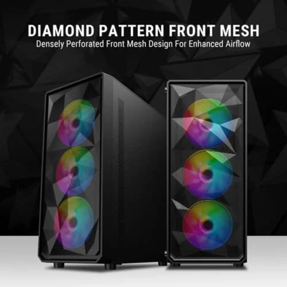 ANT VALUE VM41 ATX Mid Tower Cabinet ( Black )