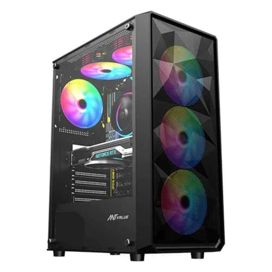 ANT VALUE VM41 ATX Mid Tower Cabinet ( Black ) - Mehta Brothers Shop