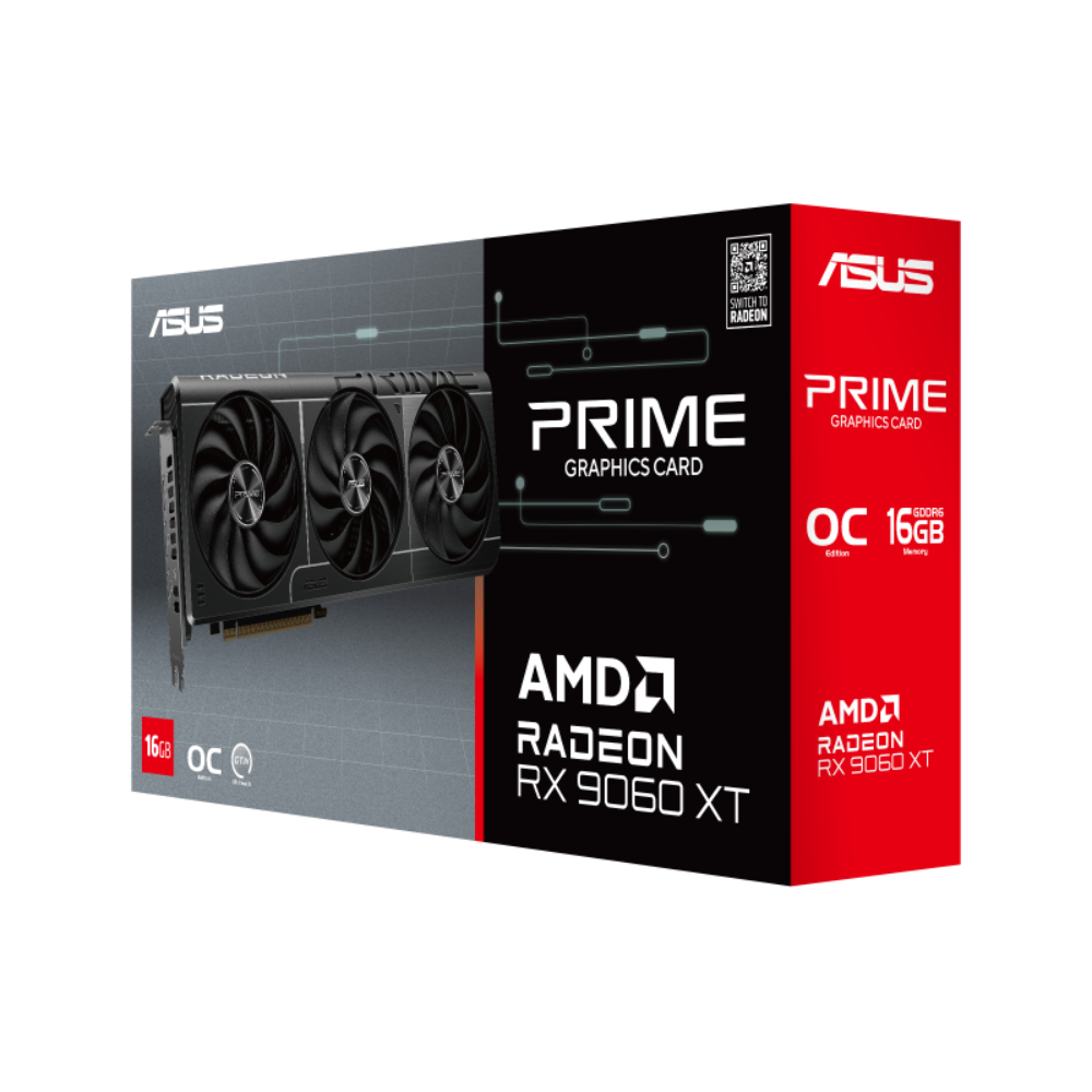 ASUS Prime Radeon RX 9060 XT OC 16GB AMD Graphic Card