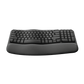 LOGITECH WIRELESS WAVE KEYS GRAPHITE KEYBOARD