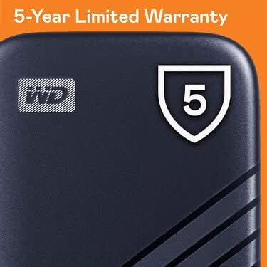 WESTERN DIGITAL MY PASSPORT BLUE 500GB PORTABLE SSD