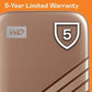 WESTERN DIGITAL 500GB MY PASSPORT GOLD EXTERNAL SSD