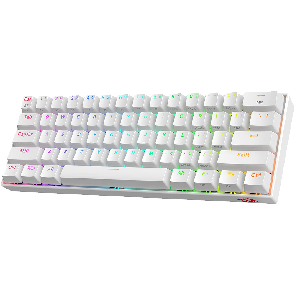 REDRAGON K530 PRO WHITE (WIRED/WIRELESS/BT) RED SWITCH WHITE