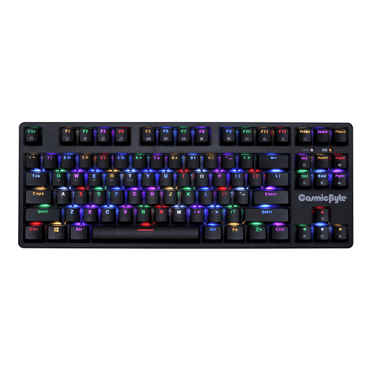 COSMIC BYTE CB-GK-39 TRINITY (BLACK) GAMING KEYBOARD RGB SWITCH BLUE