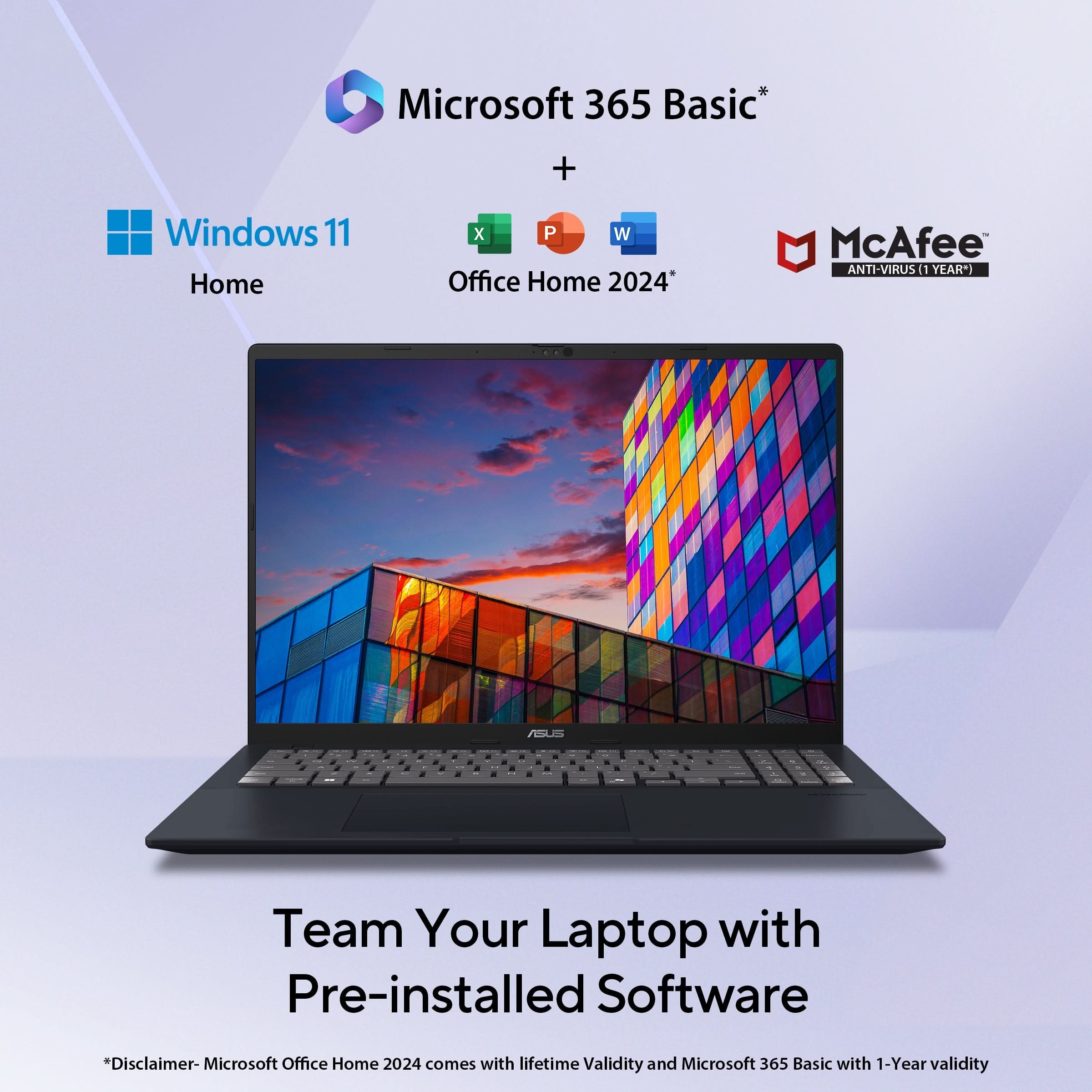 ASUS VIVOBOOK 16 X1607QA-MB049WS [X1-26-100/16GB/512GB SSD/WIN11 HOME+MS24/16.0"/INTEGRATED GRAPHICS/1 YEAR(S)/BLUE]