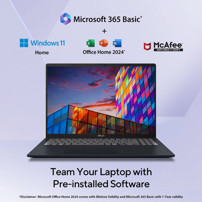 ASUS VIVOBOOK 16 X1607QA-MB049WS [X1-26-100/16GB/512GB SSD/WIN11 HOME+MS24/16.0"/INTEGRATED GRAPHICS/1 YEAR(S)/BLUE]