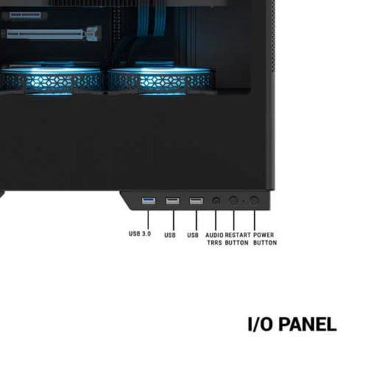 ANT ESPORTS X2 LCD ARGB ATX Mid Tower Cabinet (Black)